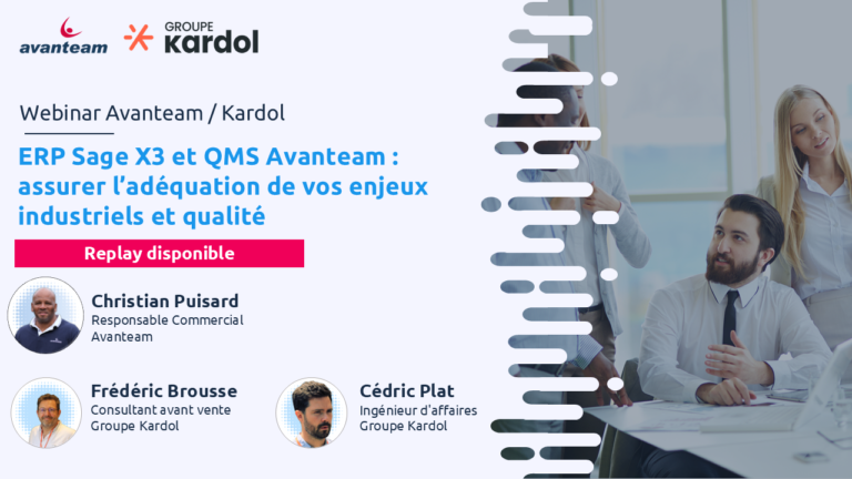 Webinar ERP Sage X3 et QMS