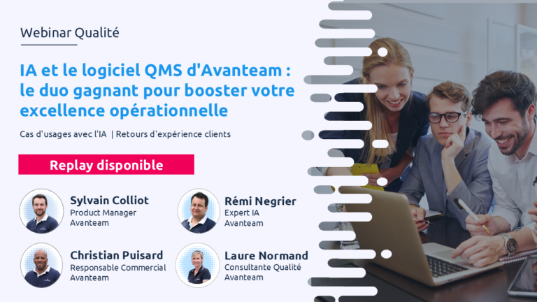 Replay disponible IA et le logiciel QMS d’Avanteam