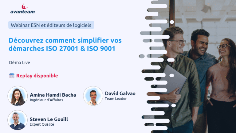 Replay disponible simplifier vos démarches ISO 27001 & ISO 9001